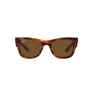 Imagem de Óculos de Sol Ray-Ban Polarizado Mega Wayfarer 0RB0840S 954/57 Tam 51 / Marrom - Lentes Marrom