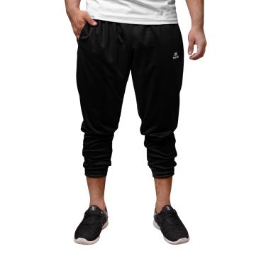 Imagem de Calça Jogger Esportiva Masculina Muvin - Conforto Térmico - Secagem Rápida - Ajustável na Cintura - Ideal para Futebol - Academia - Corrida e Treino Funcional (BR, Alfa, M, Regular, Regular, Preto)