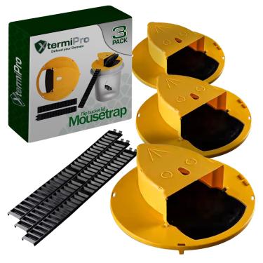 Imagem de XTERMIPRO Armadilha para mouse bucket - pacote com 3 | Armadilha balde para ratos e ratos | Multi captura | Auto Reset 5 galões Bucket Mouse Trap | para uso interno e externo | Tampa reutilizável para
