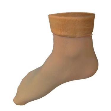 Imagem de kit 6 pares Meias Feminina Grossa Quente com Forrada Proteção Frio Sem