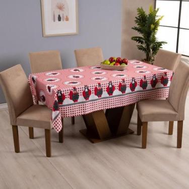 Imagem de Toalha de Mesa Pratik 4 Lugares 1,45x1,50 1 Peça Oxford Estampado - Ve