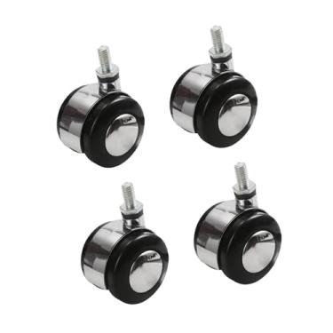 Imagem de Esquirla 4x 2 Polegadas Rodízios Industriais Rodízios 360 Graus Rotativos Silenciosos Premium Rodas Resistente para Caixa de Armazenamento, sem freio, Tamanho real