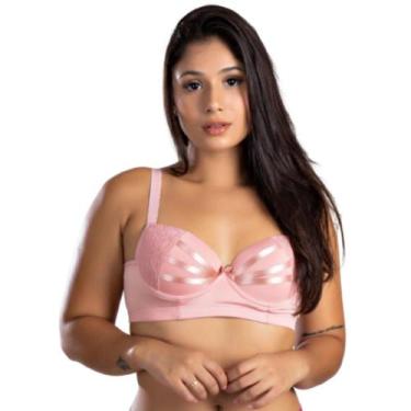 Imagem de Sutiã De Bojo Reforçado Feminino Detalhe Em Fita Sustentação Íntimo Mi