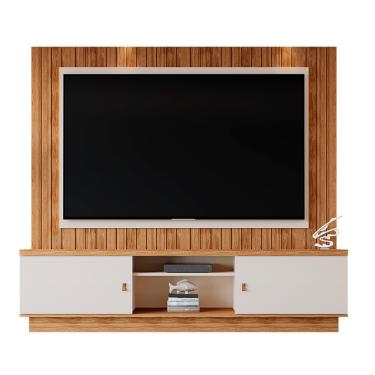 Imagem de Home para TV até 70 Polegadas Mobler Santos - Amendoa/Offwhit