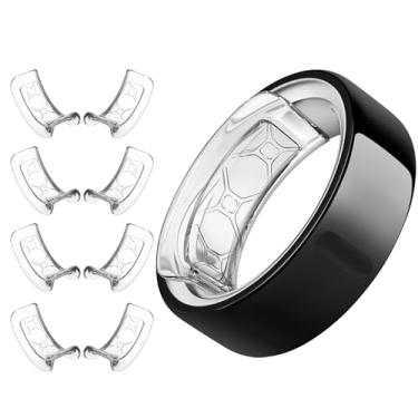 Imagem de YWXTW [Punhos invisíveis para ajuste de tamanho de anel Oura, protetor adesivo à prova d'água compatível com anel Samsung/Ultrahuman, tamanhos mais finos para anel inteligente, pacote com 8, Small