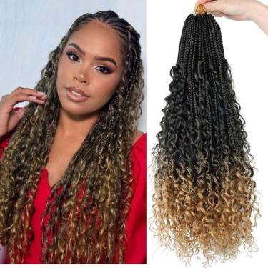 Imagem de Crochet Hair LYCSOU Goddess Box Braids 60 cm, 8 pacotes T27