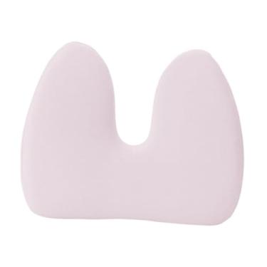 Imagem de Generic Carco de punhal de suporte rosa do carro travesseiro de cabeça para adultos confortável com alça acionando a almofada de pescoço universal leve
