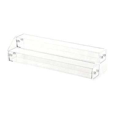 Imagem de predolo Organizador de esmaltes, suporte para esmaltes, prateleira para armazenamento de, suporte para batom para lojas, armários para batom, bancadas, 2 Níveis