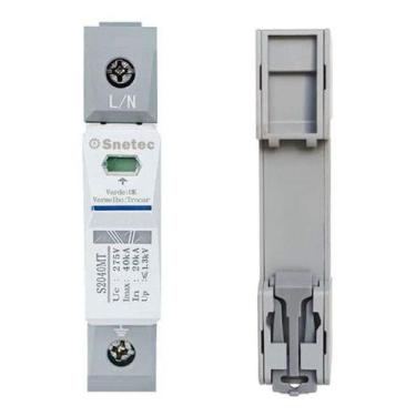 Imagem de DPS Snetec 1 Polo 20/40kA 275V CA T2 Proteção Contra Surtos