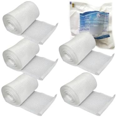 Imagem de Kit 5 Curativo Rayon Para Pele Queimada Cicatrizar Enfaixar