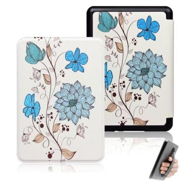 Imagem de GUKSRASO Capa para Kindle 11ª Geração 2024/2022 (6", Modelo: C2V2L3/RS23CV) - Feito de Material à Prova D'água, com Suspensão Automática, Alça de Mão