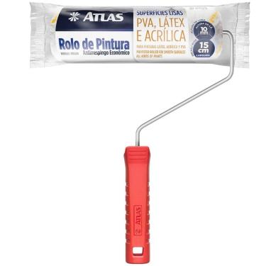 Imagem de Rolo Anti Respingo 15cm Altura da Lã 10mm - AT773/15 - PINCÉIS ATLAS