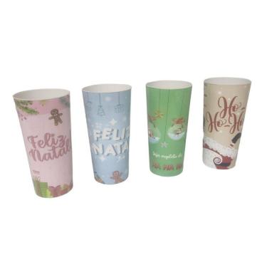 Imagem de Copo Long Drink Natal 350ml Estampa Kozi Plast