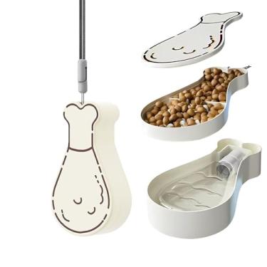 Imagem de Tigela portátil de viagem para cães, garrafa de água, acessórios de caminhada para cães e gatos pequenos - conjunto de garrafa de água e tigela para animais de estimação, compatível com lava-louças