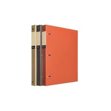 Imagem de Bolsa de documentos, 3 peças, A4, fichário perfurado de folhas soltas, PP, pasta de arquivo com três furos, organizador de informações de arquivo, suporte de documentos