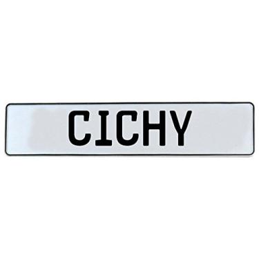 Imagem de Arte de parede Vintage Parts 611168 (placa de alumínio estampada branca Cichy Mancave)