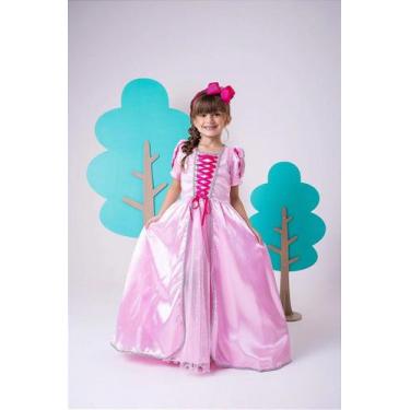 Imagem de Fantasia Longa A Bela Adormecida Aurora - Fantasia Infantil - Fabuloso