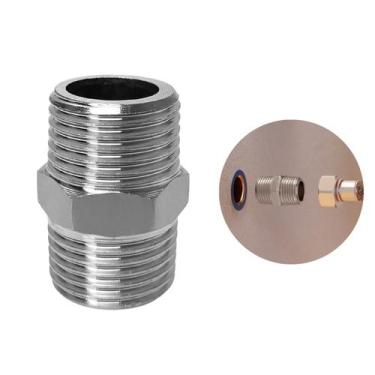 Imagem de Niple Metal BSP 1/2' x 1/2' Rosca Cromado Hidráulico Garden