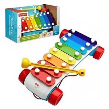 Imagem de Instrumento Musical Xilofone Fisher Price CMY09 - Mattel, Colorido, Fi