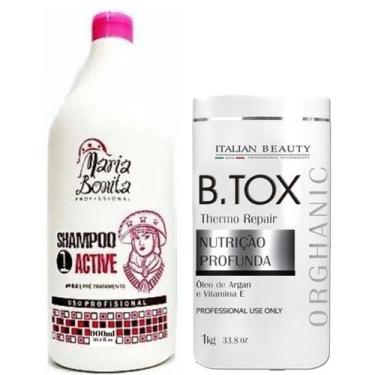 Imagem de Kit Alisante Italian Beauty Hidratação Intensa Escova Btox - Italian B