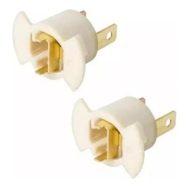 Imagem de 2x Soquete Tr4 + 2x Lâmpadas Branca H1 - NoBrand