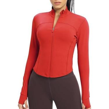 Imagem de Jaqueta, cor de pele, leve, zíper, ioga, corrida para mulheres - Color
