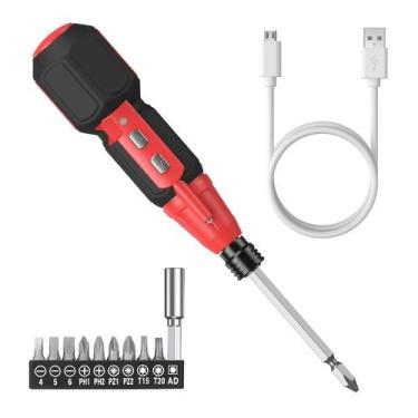 Imagem de Chave de fenda elétrica sem fio AMIR recarregável 3,6 V com LED