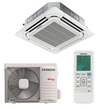 Imagem de Ar Condicionado Split Cassete 4 Vias Hitachi Aircore 600 Inverter 24.000 BTUS Quente E Frio 220V