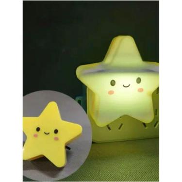 Imagem de Abajur Luminária de Tomada Infantil de Estrela 8,5cm