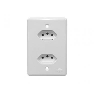 Imagem de Tomada Ilumi Stylus Dupla 10A 250V 201200 Monobloco