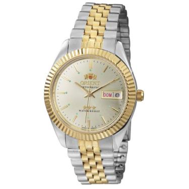 Imagem de Relógio Orient Masculino Automático Dourado E Prata 469Ed1F