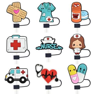 Imagem de Diferentes tampas de palha para copo Stanley, 10 mm de diâmetro, à prova de poeira, reutilizável, fofo, protetor de canudo