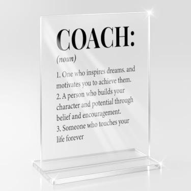 Imagem de Inspirational Coach Noun Coach Appreciation Gifts Desk Decor for Coaches Mentor Trainer Tutor Home Office Desk Shelf Table Decoration