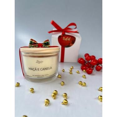 Imagem de Vela Aromática Especial de Natal Perfumada Maçã e Canela 120g