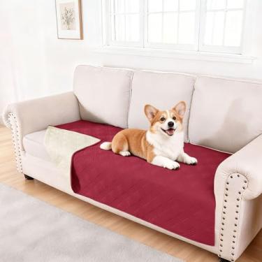 Imagem de hyha Cobertor impermeável para cães, cobertor reversível para cama de animal de estimação, capa de sofá macia para cães lavável, capa de sofá impermeável para sofá e filhotes e gatos, protetor de
