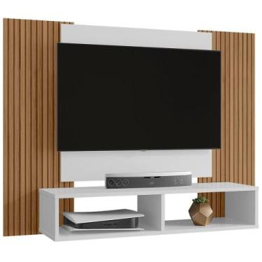 Imagem de Painel Suspenso 48 Pol 120 Cm Navi Branco Ripado Bechara Branco Ripado