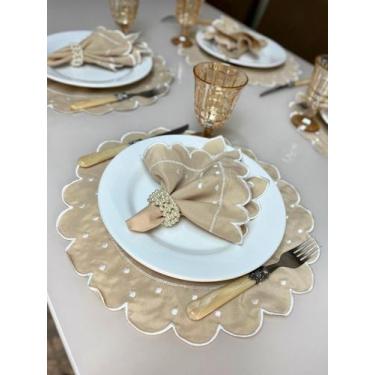 Imagem de Jogo Americano Poa Souplast Guardanapo Bordado Vários Modelos - Mr Dia