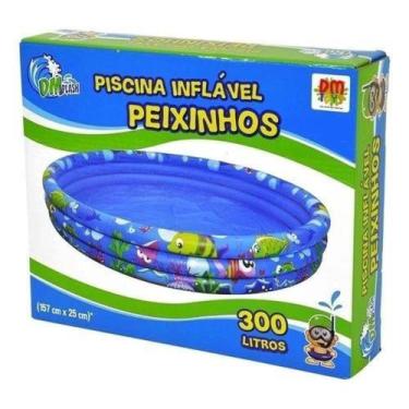 Imagem de Piscina Infantil Peixinhos Do Mar 300 L 157 x 25cm - Dm Toys