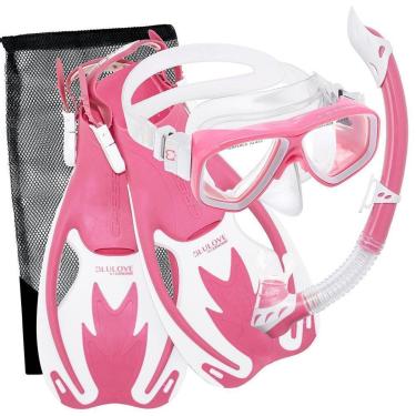 Imagem de Kit de Mergulho Máscara+Respirador+Nadadeiras Cressi Rocks-Unissex