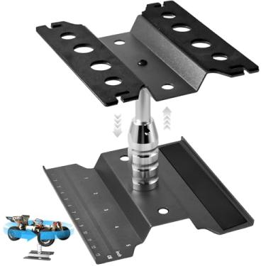 Imagem de Rc Car Stand with Lit Lower Adjustable & 360'Rotatable, Rc Stand Repair Station with Shock Holder for TraxxasTRX4 Arrma Losi Axial Hsp Hbx Mix Wltoys, Wrenching On 1/8 1/10 1/12 1/14 Rc Rig Grey