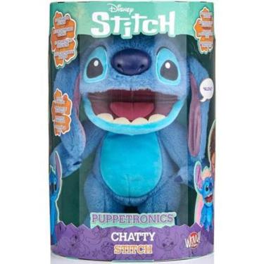 Imagem de Stitch pelucia interativa chatty stitch 50 sons 30 cm sunny 4421