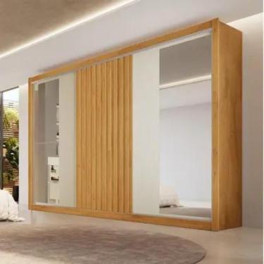 Imagem de Guarda Roupa Casal Espelho 3 Portas 6 Gavetas Vitoria Móveis Europa Co