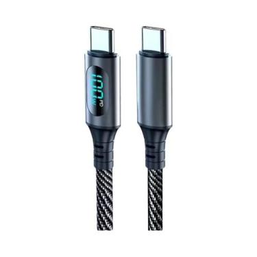 Imagem de Cabo USB a Para Tipo C De Carregamento Super Rápido De 120W Com Displa