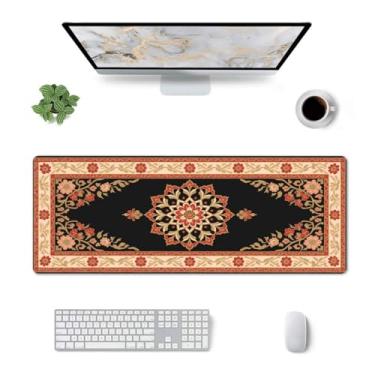 Imagem de CANFLASHION Tapete de mesa, tapete de mesa de escritório 80 cm x 29 cm grande para jogos, mouse pad estendido durável para computador, tapetes de mouse grandes e grossos à prova d'água, base de
