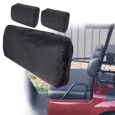 Imagem de Vigoraze 3 peças de substituição protetor de carrinho de golfe capa preta compatível com Yamaha G-11 G-22