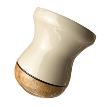 Imagem de Cuia Termica，Cuia de Chimarrão Copo de Mate de Madeira em Dois Tons com Logotipo/Nome/Desenho Gravado a Laser(Nude)