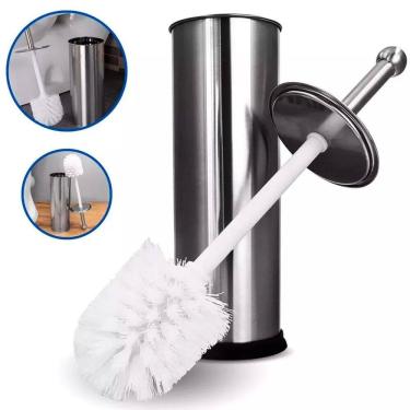Imagem de Escova Sanitária Inox Aço Antiderrapante Banheiro