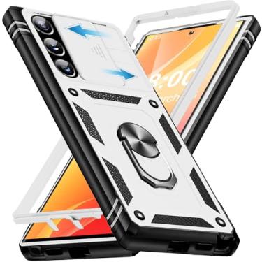 Imagem de Giyer Capa protetora para Samsung Galaxy S24 Ultra com protetor de tela, à prova de choque, à prova de quedas, resistente e resistente, suporte de anel resistente, capa protetora para Samsung S24