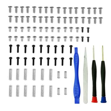 Imagem de CTHTBZ 90PCS Left Right Full Set Screw for Joy Con Nintendo Switch OLED Controller Replacement Screws,with Spring Cross Tri-Wing Screwdriver Repair Kit Tweezer