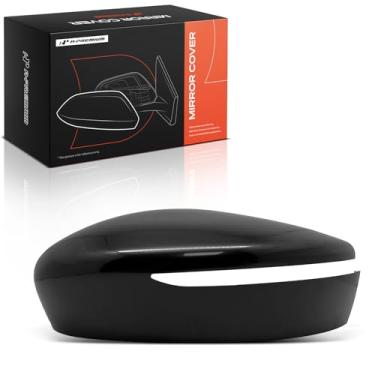 Imagem de A-Premium Capa de espelho adequada para Nissan Kicks 2018-2024 Versa LEAF, preto liso, para uso de espelho de sinal, direita